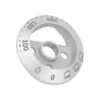 Silver Top Oven Control Knob Bezel