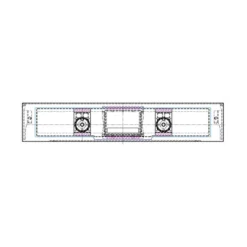 Control Panel,inox,60cm, Hexagon, 2K